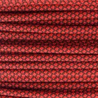 Sznurek paracord: Chocolate Brown & Neon Orange Diamonds