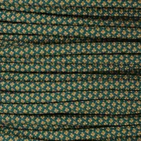 Sznurek paracord: Teal & Gold Diamonds